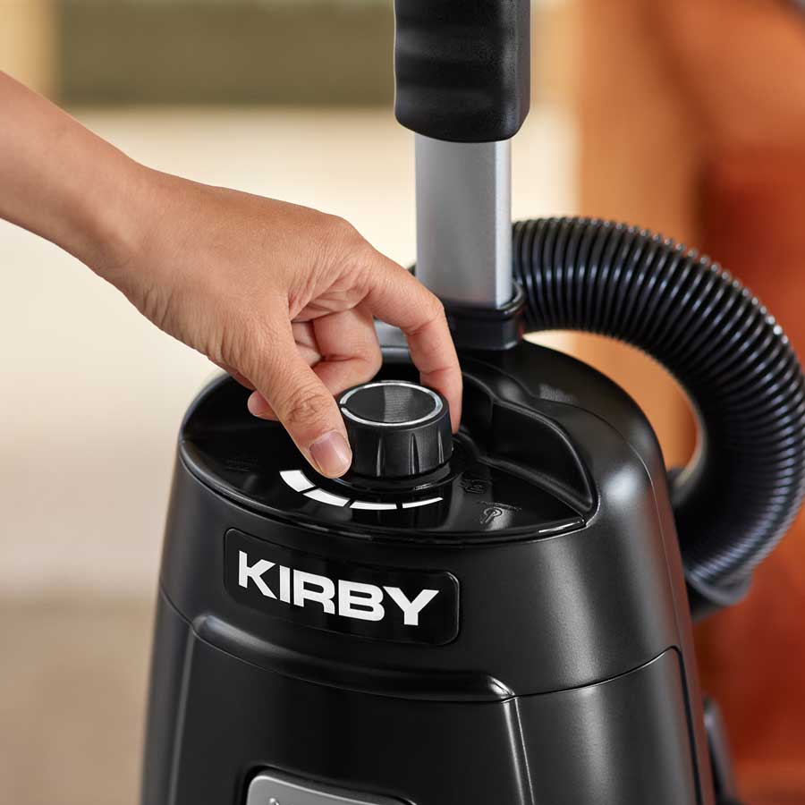 Alt View 2. Kirby - V530 Signature Series Upright Vacuum with Multi-Surface Power Nozzle - Carbon Black.