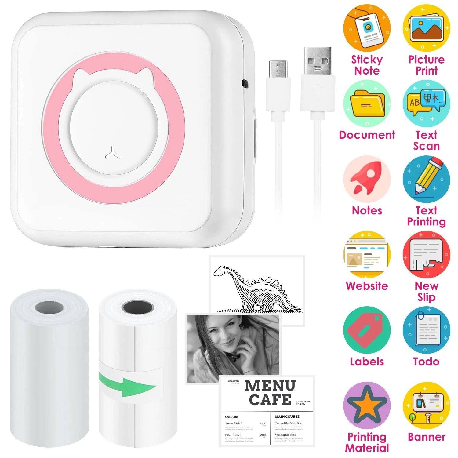 Sticky Note, Picture Print, Document, Text Scan, Notes, Text Printing, Website, New Slip, Labels, Todo, Printing Material, Banner