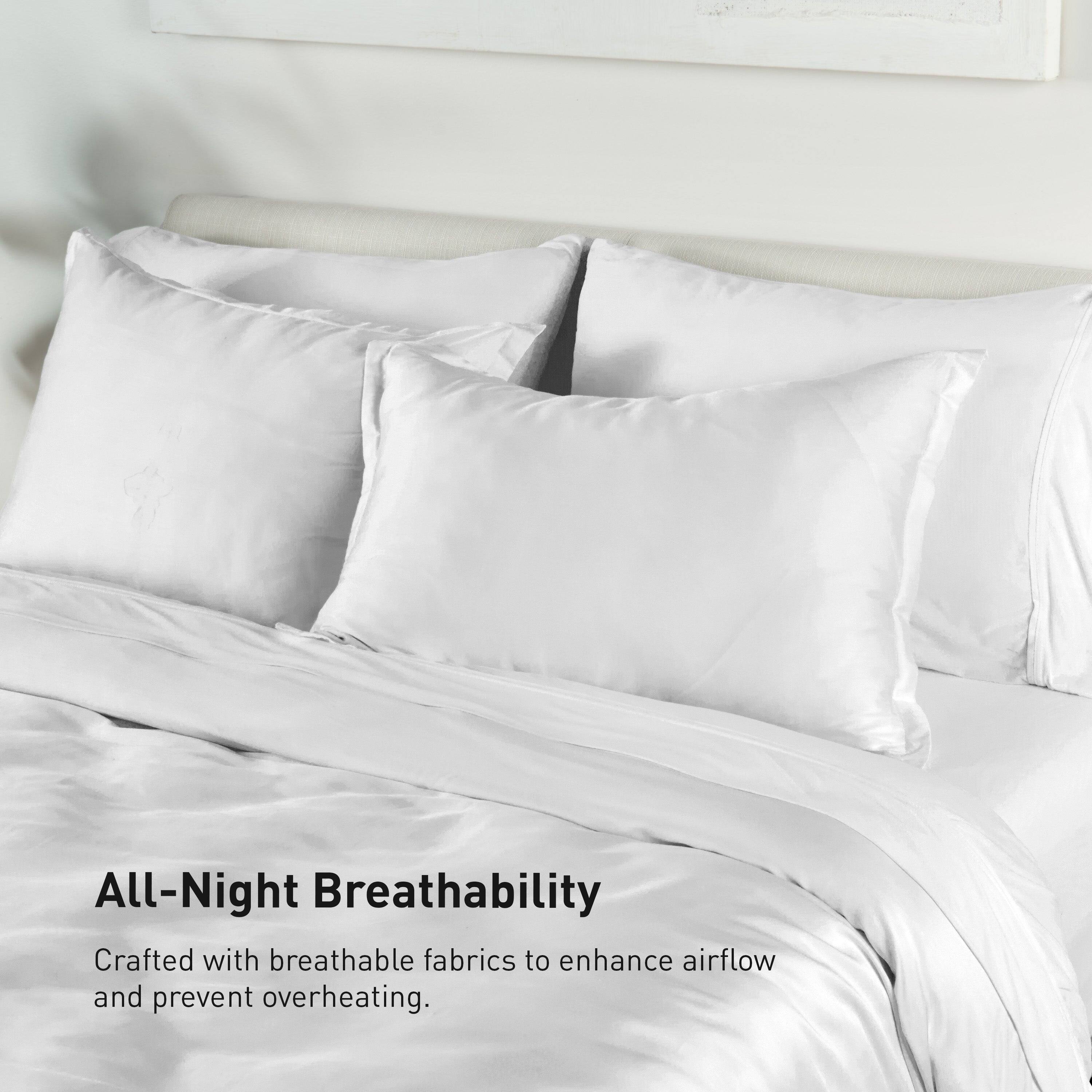 All-Night Breathability  
Crafted with breathable fabrics to enhance airflow and prevent overheating.