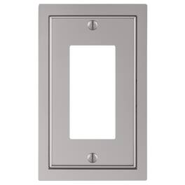AMERELLE - Traditional Satin Nickel Zinc Wall Plate 1 pk - Silver
