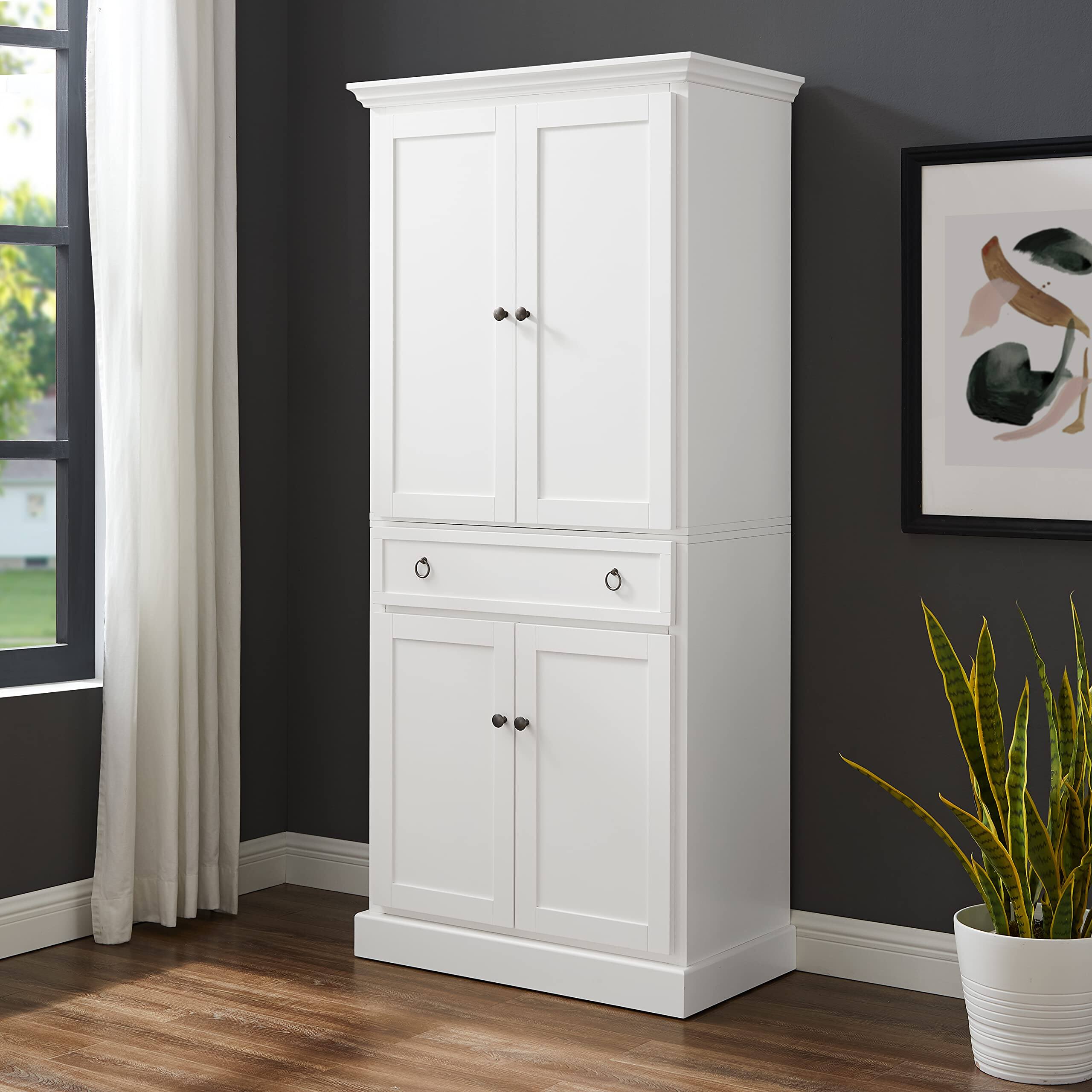 Alt View 2. Crosley Furniture - Winston Kitchen Storage Pantry - White.