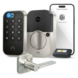 Yale - Assure Lock 2 Touch Keypad with Wi-Fi and Valdosta Lever - Satin Nickel