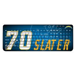 Keyscaper - Rashawn Slater Los Angeles Chargers Wireless Keyboard - Black