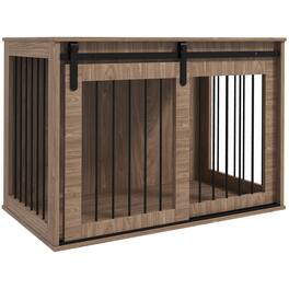 Pawhut - Dog Crate Furniture End Table, Indoor Dog Kennel for Large Dogs, 39" x 23" x 24"