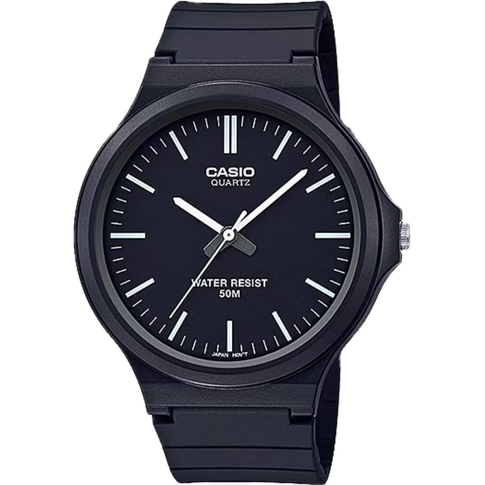 Casio - Men's Casual Analog Watch with Dial - MW-240-1EV - Black