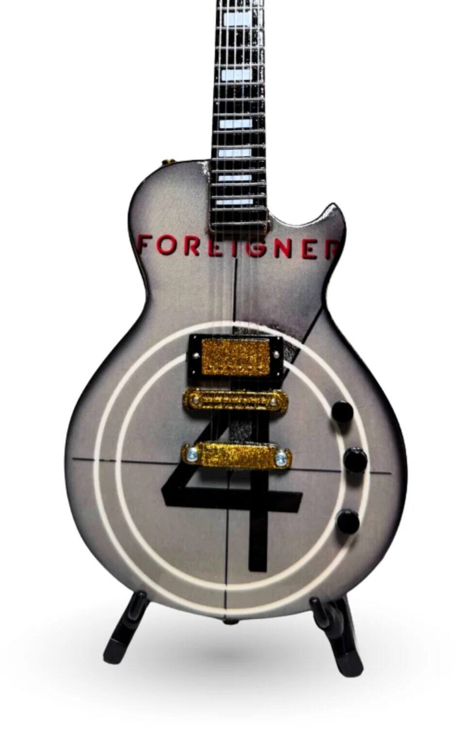 Front. PopMarket - Foreigner - The Mini Axe - Foreigner - 4 - Mini Guitar Replica Collectible   - COLLECTIBLES - Multicolor.