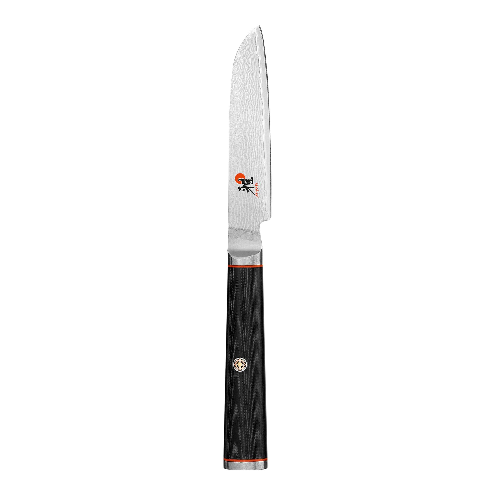 Front. Miyabi - Miyabi Kaizen 3.5-inch Straight Paring Knife - Stainless Steel.