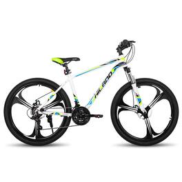 HILAND - H200 26" Mountain Bike for Men Women - 3 Spokes Wheel - White