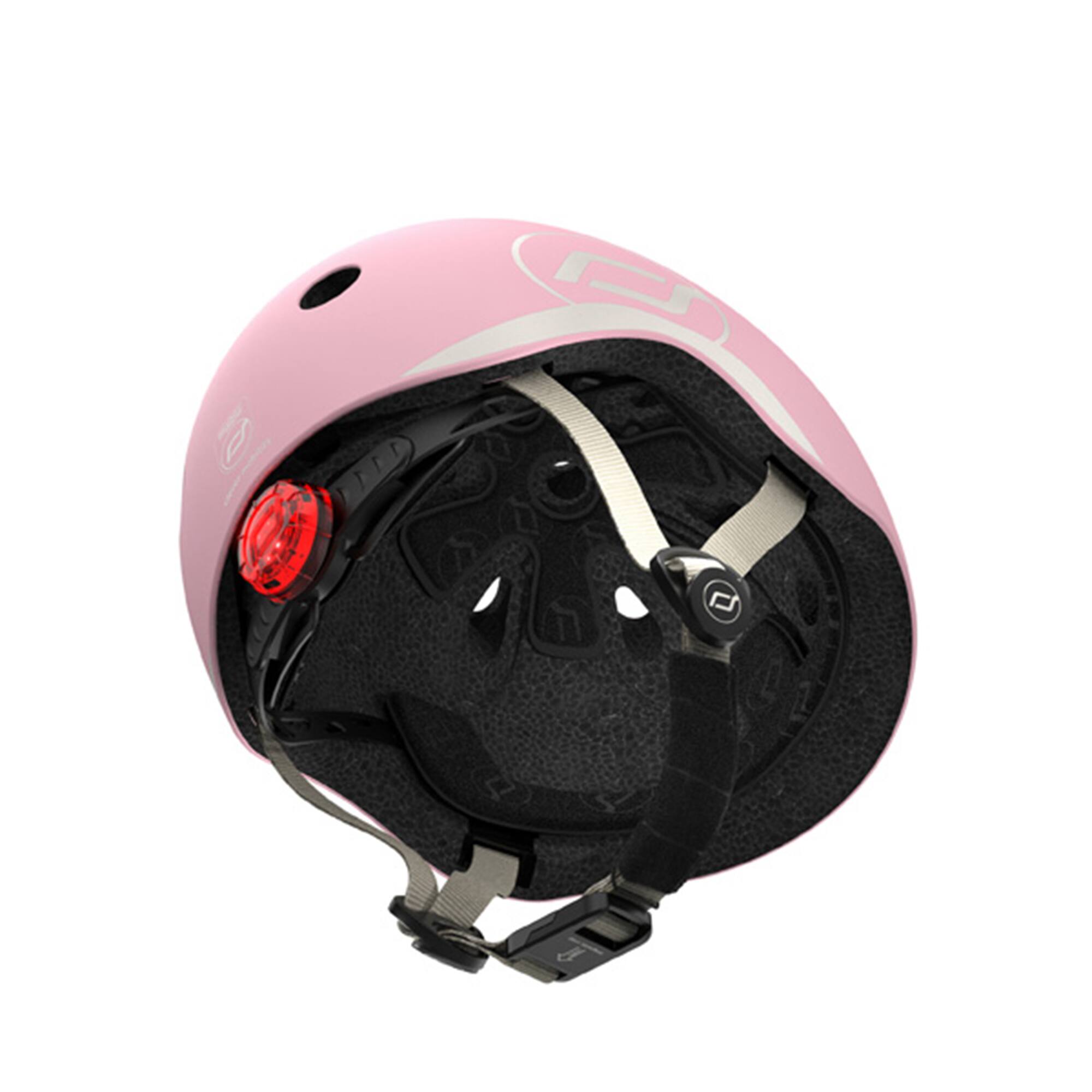 Alt View 4. Scoot & Ride - Scoot & Ride Toddler Kids Bike and Scooter Helmet with LED Light, XXS, Rose - Rose.