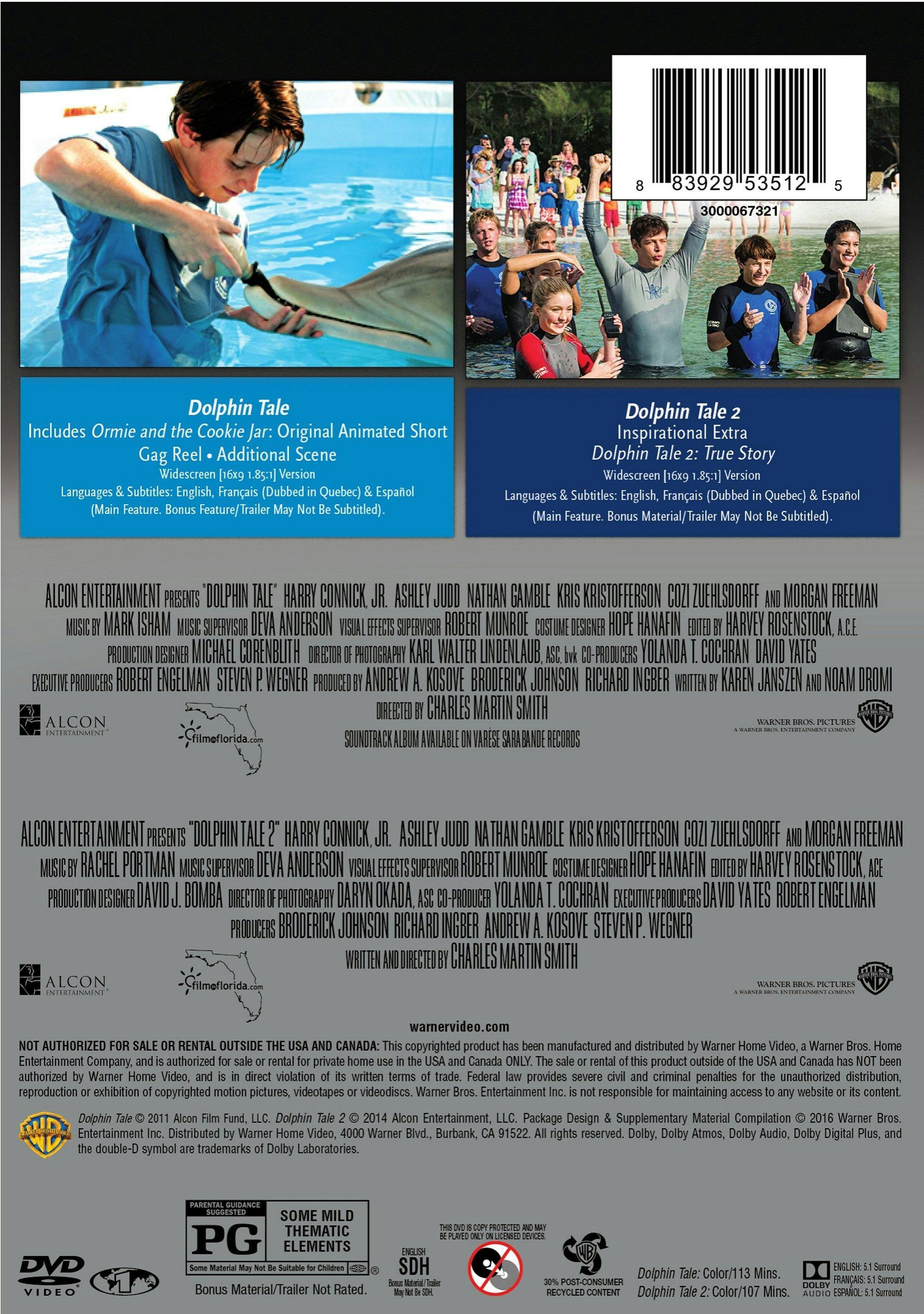 Angle. Dolphin Tale/Dolphin Tale 2 (DVD Double Feature) [DVD].