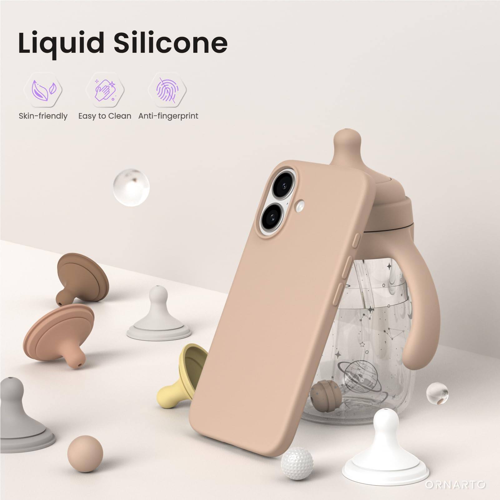 Liquid Silicone Skin-friendly Easy to Clean Anti-fingerprint ORNARTO