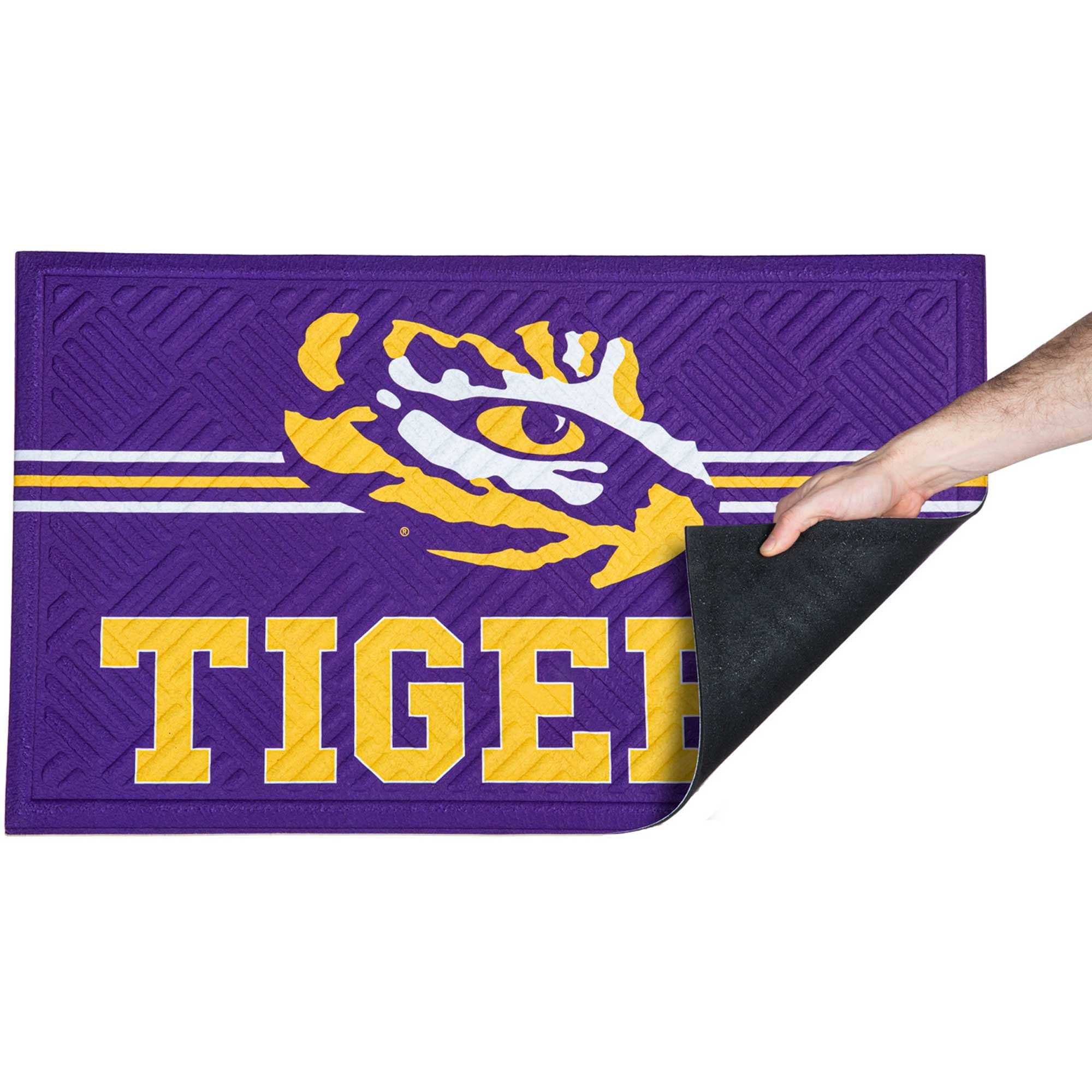 Alt View 1. Evergreen Enterprises - LSU Tigers Embossed Door Mat - Multicolor.
