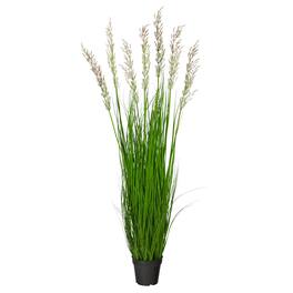 BreeBe - 4.5' Plum Grass Artificial Plant - Green