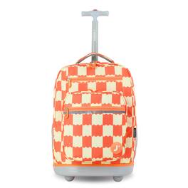 J World - Unisex Sundance 20" Rolling Backpack With Laptop Sleeve For School And Travel - WIGGLE CORAL