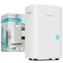 Kesnos - Energy Star 50 Pint Dehumidifier with Auto Defrost for Bedroom and Basement up to 4500 sq ft - White