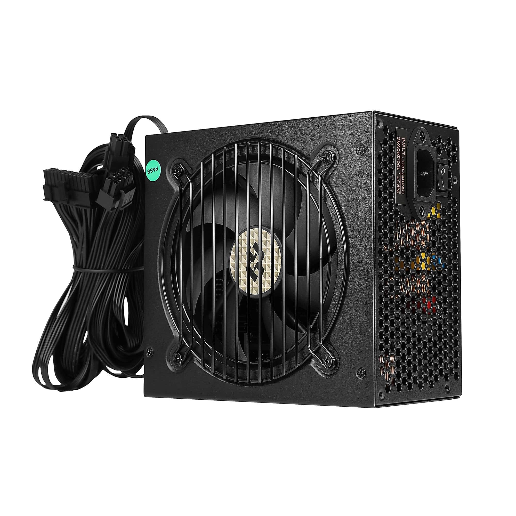 Bluegears - b-GoldX 900W 80+ Gold Efficiency Equivalent 115-230V Semi Modular All Ribbon Cable Gaming PC ATX Power Supply - Black