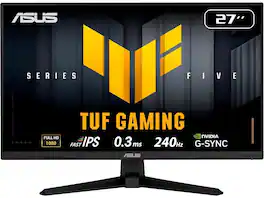 ASUS - 27" 240Hz Fast IPS Gaming Monitor FreeSync Premium & G-Sync Compatible sRGB 99% TUF Gaming VG279QM5A - Black