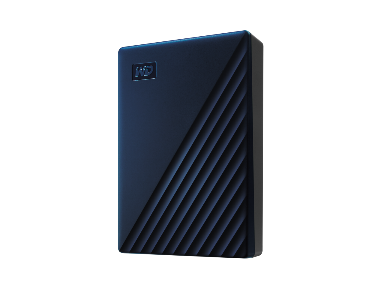 Alt View 1. Western Digital - WD 6TB My Passport for Mac Portable Storage Model WDBK6C0060BBL-WESN Blue - Blue.