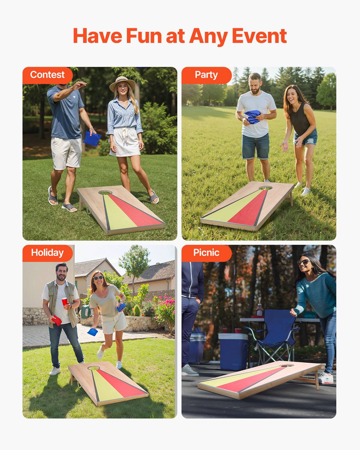 Have Fun at Any Event

- Contest
- Party
- Holiday
- Picnic