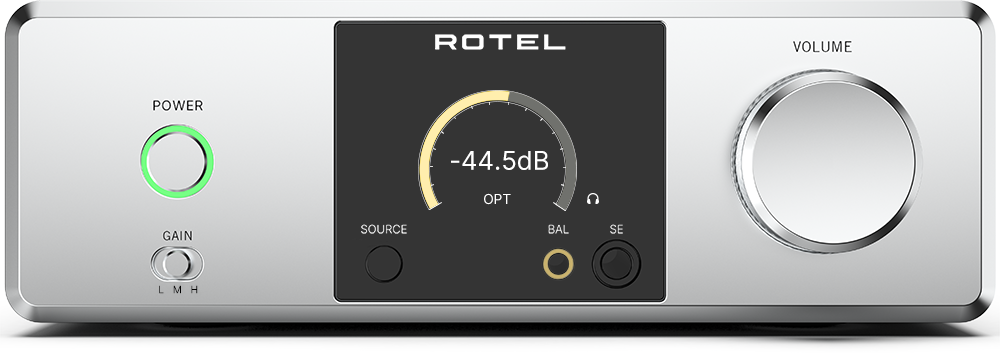 Rotel - DX-3 Headphone Amplifier - Silver - Front_Zoom