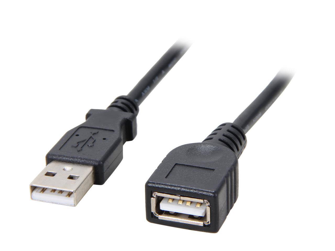 Front. StarTech.com - StarTech.com USBEXTA6BK 6ft USB 2.0 A Male to Female Extension Cable.