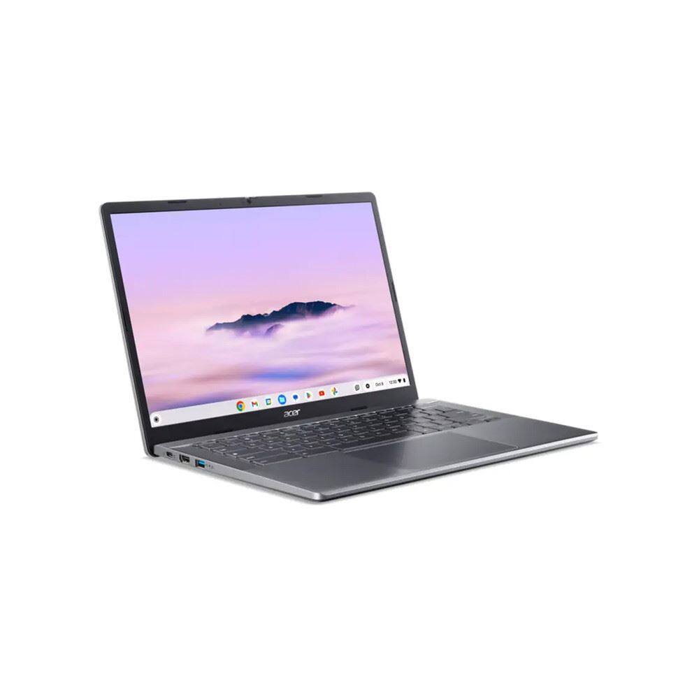 Angle. Acer - Plus 514 CB514-3HT-R8RB 14" Touchscreen Laptop AMD Ryzen3 7320 2.4GHz 8GB RAM 128GB SSD ChromeOS - Gray.