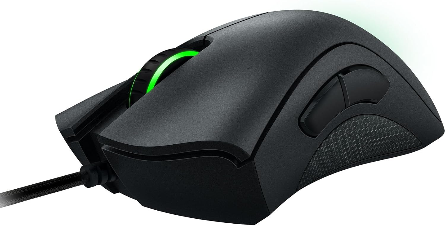 Angle. Razer - Razer DeathAdder Chroma Gaming Mouse with Multi-Colour RGB Backlight Ergonomic Gaming Mouse and 10,000 dpi Sensor - Black.