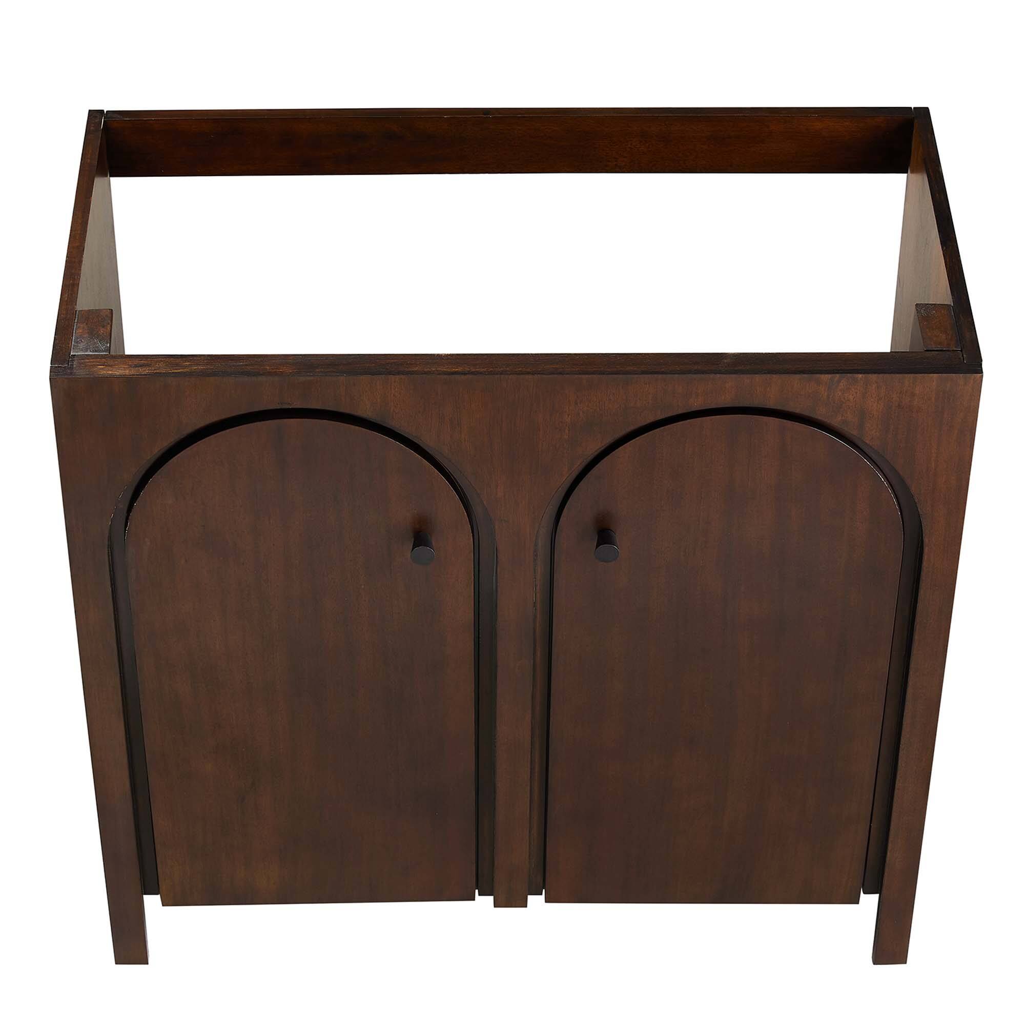 Alt View 6. Modway - Appia Bathroom Cabinet Basin Not Included by Modway - Walnut.