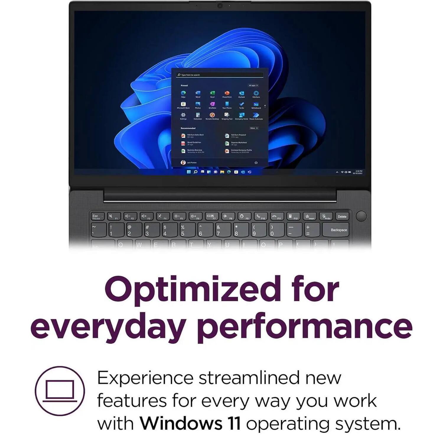 d Ean E - d - d+ x - B4  + - - . Tetata 1 . 2 M 3 5 4 % 5 6 & 7 8  9 J 0 + Backspace e W E R T M U O P I I Optimized for everyday performance Experience streamlined new features for every way you work with Windows 11 operating system.