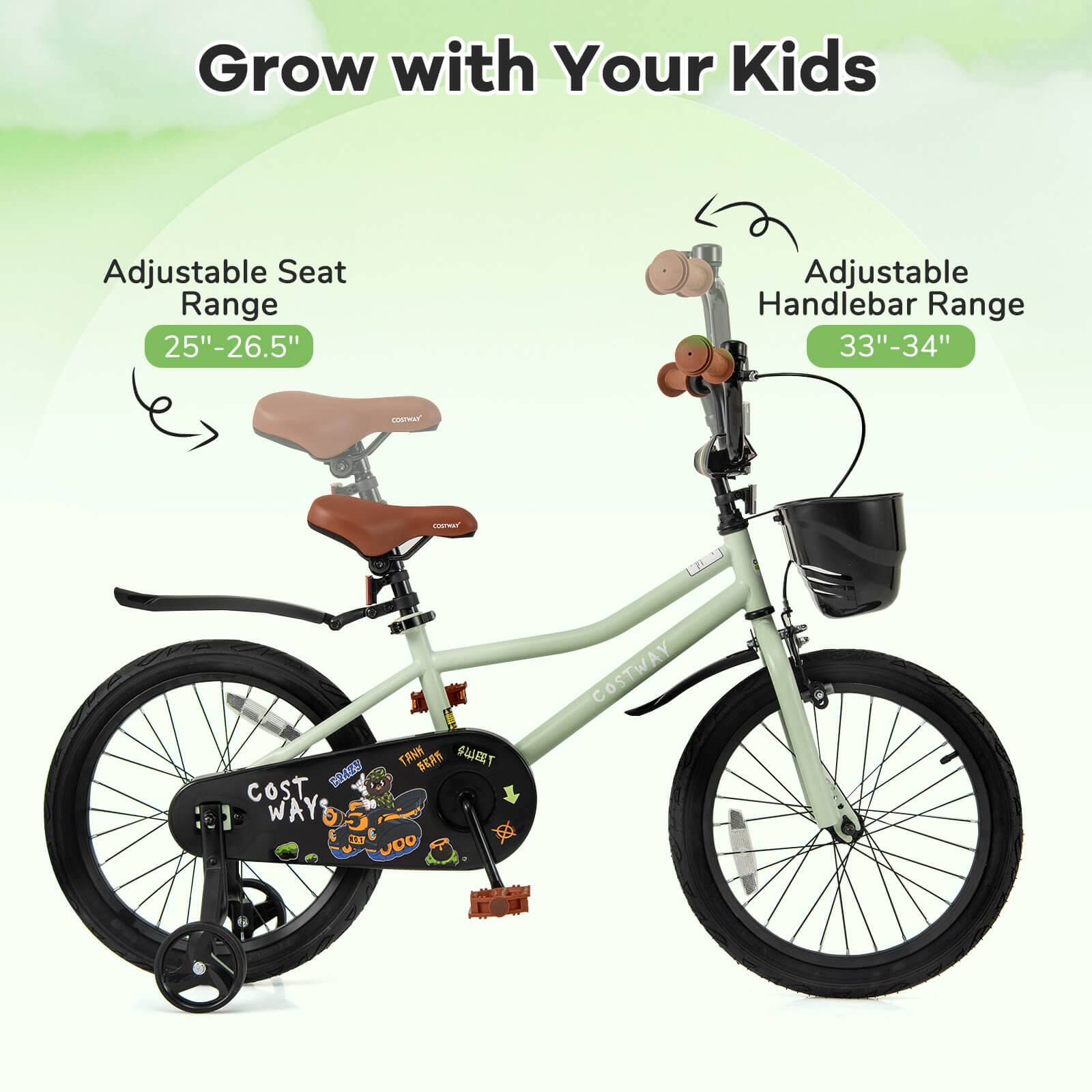 Grow with Your Kids

Adjustable Seat Range  
25" - 26.5"

Adjustable Handlebar Range  
33" - 34"