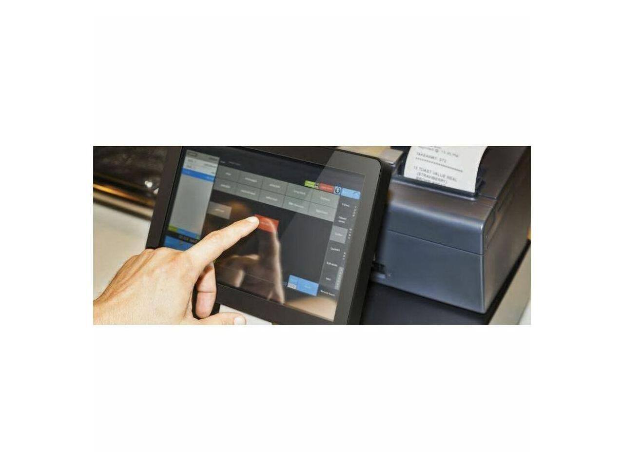 Alt View 2. AOpen - AOPEN eTILE 15M-FP2 - ChromeOS Flex - 15" Touch - Intel Celeron - 64GB SSD - 4GB RAM - VESA Mount - 1920x1080 - Black.