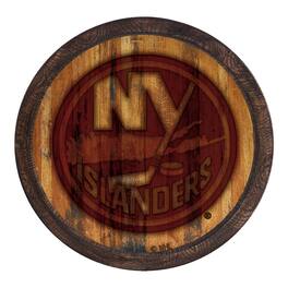 The Fan-Brand - New York Islanders 21'' x 21'' Faux Barrel Top Sign - Multicolor