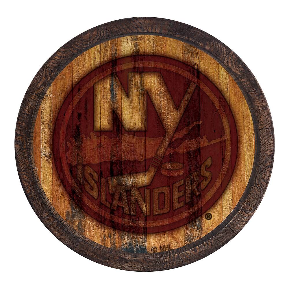 New York Islanders 21'' x 21'' Faux Barrel Top Sign