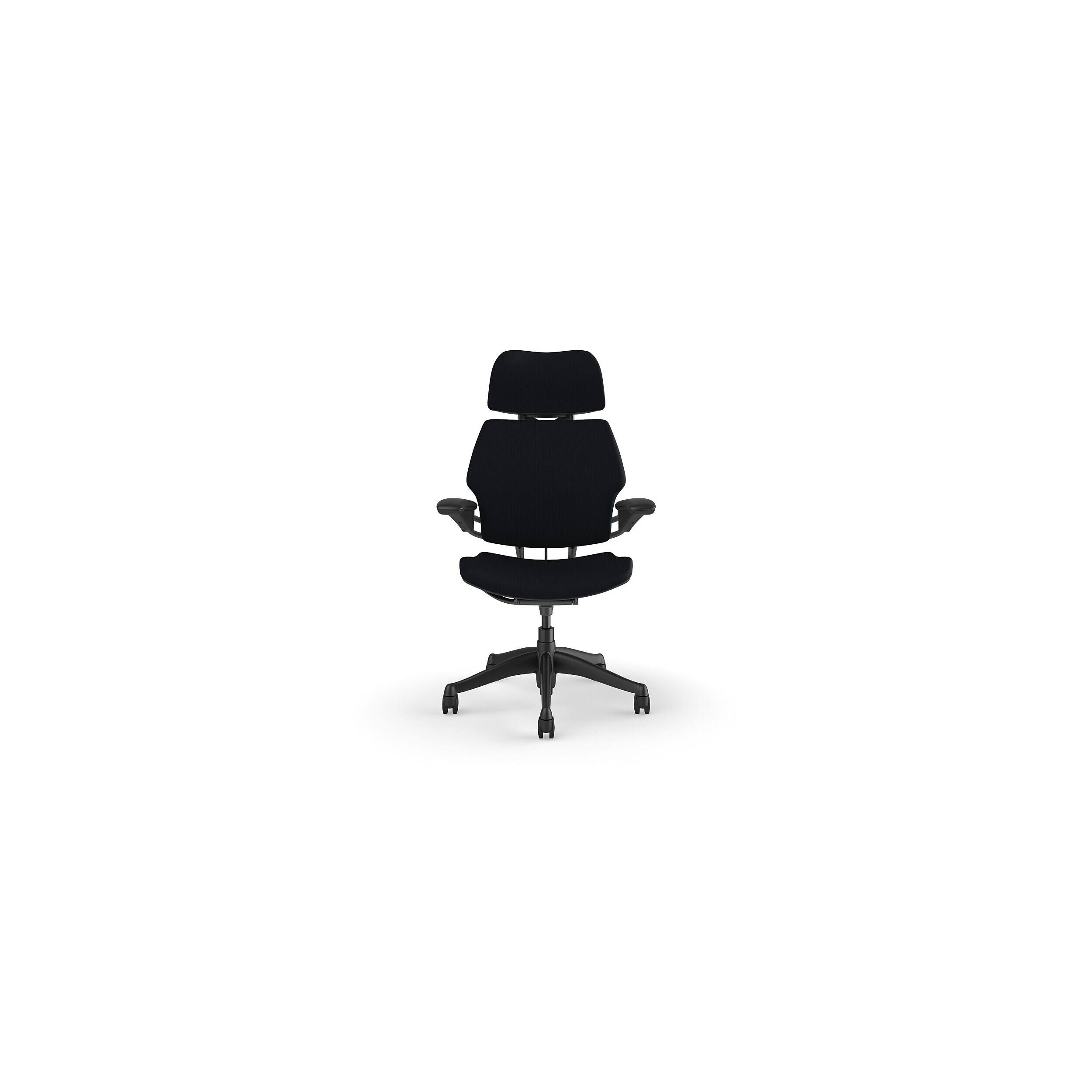 Alt View 1. Humanscale - Freedom Headrest Ergonomic Fabric Swivel Task Chair, Black (F211GCF10XFSHNSC) - Product-Specific.