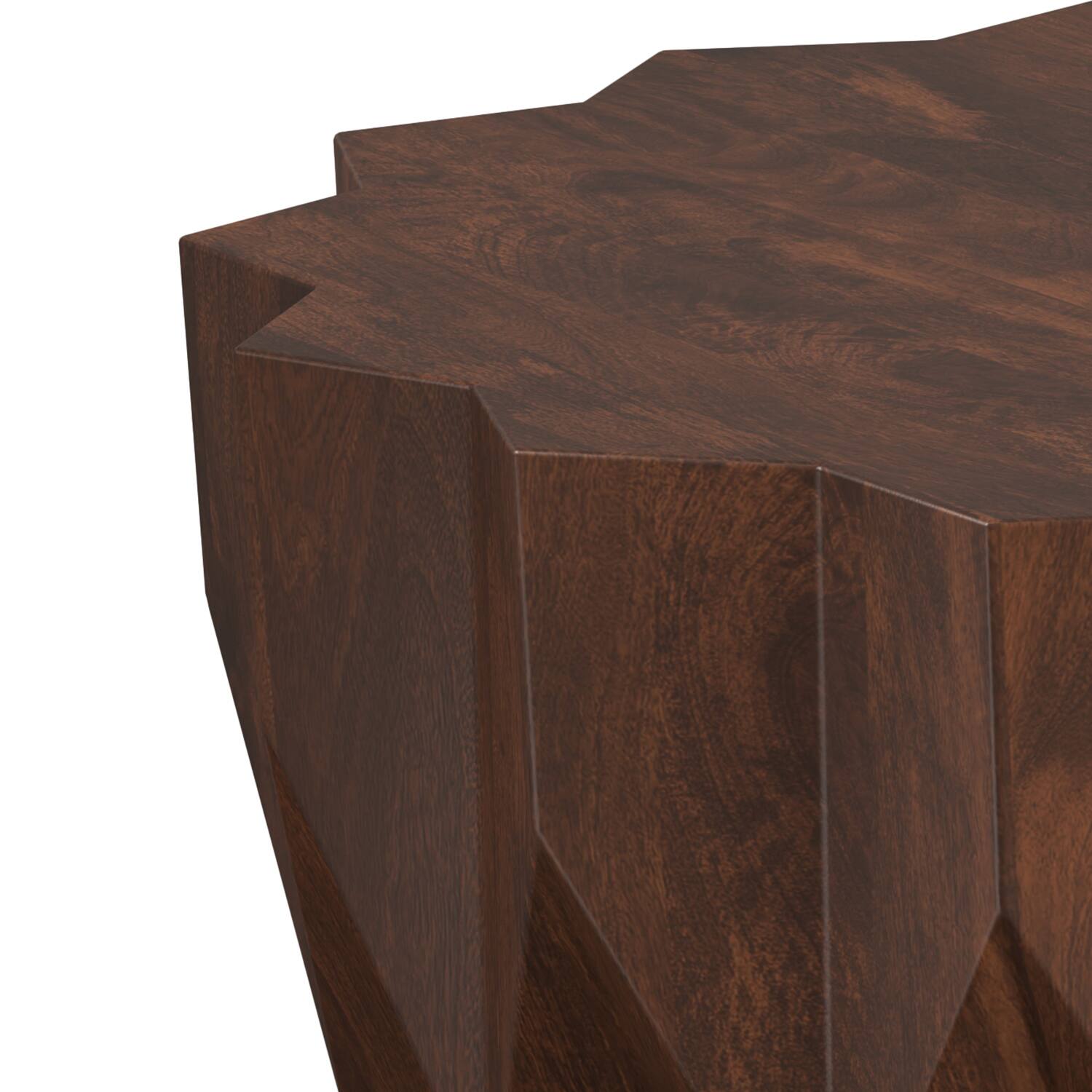 Alt View 7. Simpli Home - Turnbull 34 inch Wide Solid Mango Wood Coffee Table in Walnut - Walnut.