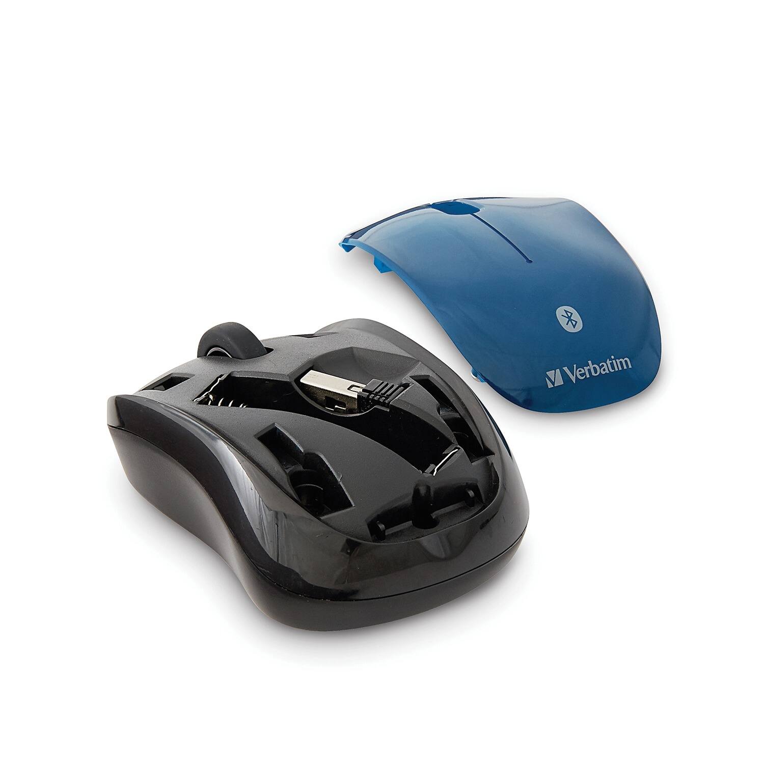 Alt View 3. Verbatim - Verbatim 70239 Cordless Blue-led Tablet Mouse, Multi-trac, 3 Buttons, Bluetooth (dark Teal) - blue.