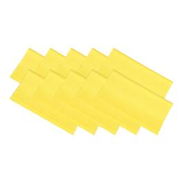 Unique Bargains - Eyeglass Microfiber Cleaning Cloth 7"x6", 10pcs Soft Wipe for Lens, Eyeglasses, Screens in Individual Vinyl Pouch - Yellow