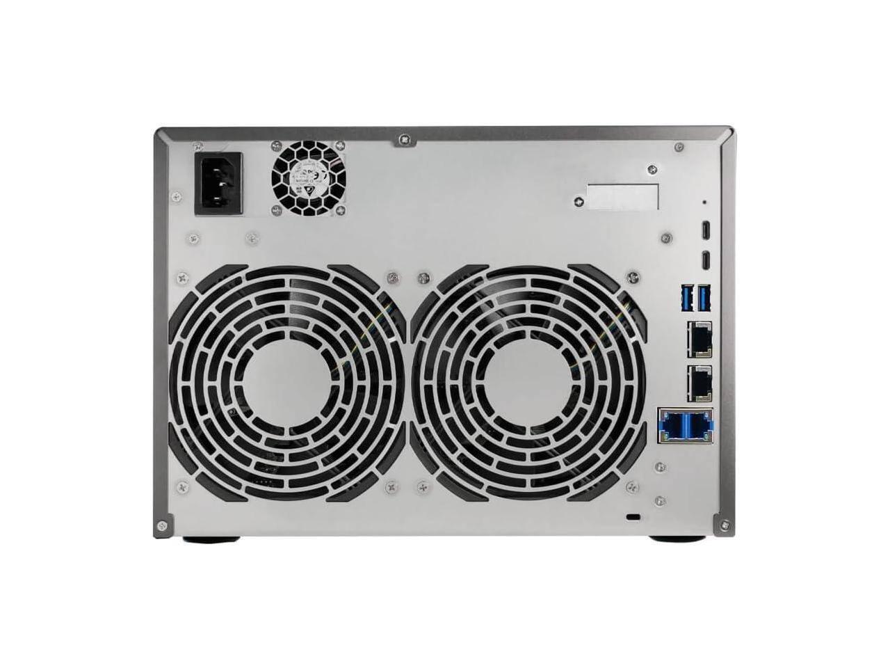 Alt View 5. Asustor - Asustor Lockerstor 8 Gen3 AS6808T 8-Bay NAS, 2.3GHz CPU, USB 4, 10GbE/5GbE, 16GB DDR5 RAM, M.2 Slots (Diskless) - Black.