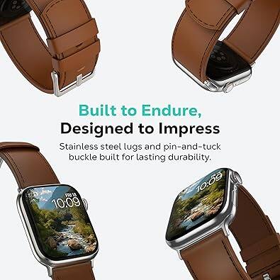 Built to Endure, Designed to Impress  
Stainless steel lugs and pin-and-tuck buckle built for lasting durability.  
10:05 FR$ 12 18 10:09