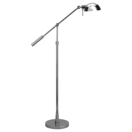 Front. Camden&Wells - Dexter Height Adjustable Floor Lamp - Polished Nickel.