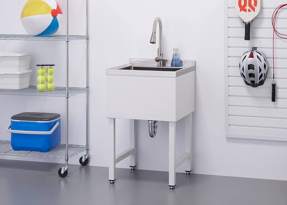 TRINITY Basics | 18x16x13 Basin | Stainless Steel Utility Sink | Nsf ...