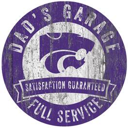 Fan Creations - Kansas State Wildcats 12" x 12" Dad's Garage Sign - Multicolor