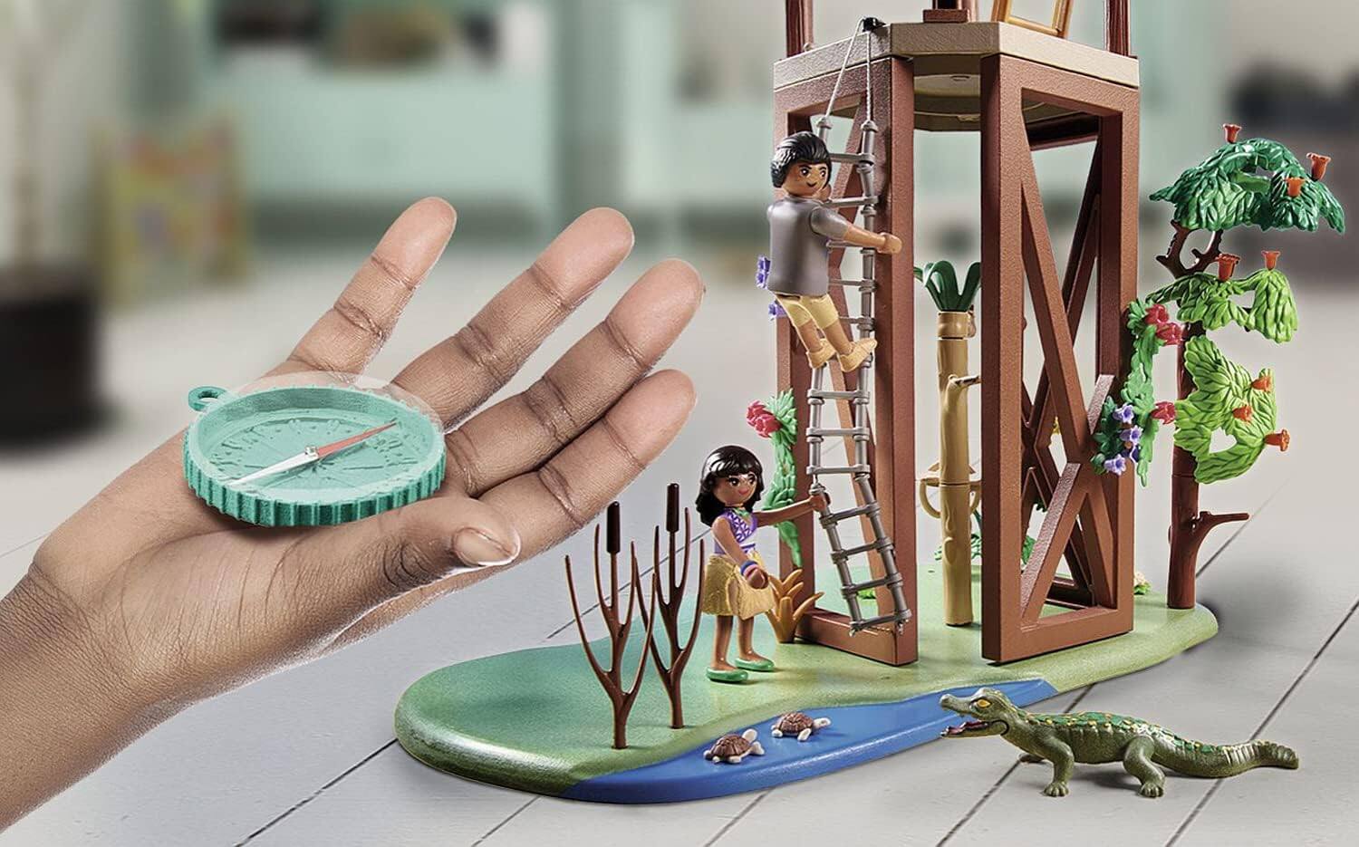 Alt View 1. Playmobil - Playmobil Wiltopia Research Tower with Compass.