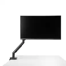 Front. Staples TECH - Adjustable Arm, Up to 30" Monitor - Black.