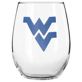 Logo Brands - West Virginia Mountaineers 16oz. Gameday Curved Beverage Glass - Multicolor