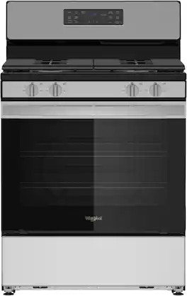 Whirlpool - 30-inch Gas Range with Crispy Mode and Dishwasher Safe Grates - Stainless Steel