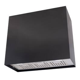 Akicon - 36 inches - Externally Vented - Wall Range Hood - Black