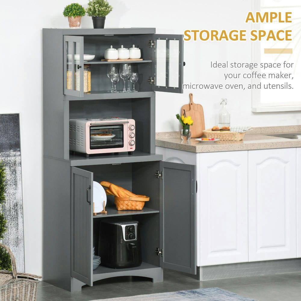 AMPLE STORAGE SPACE

Ideal storage space for your coffee maker, microwave oven, and utensils.