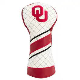 Team Golf - Oklahoma Sooners Striped Quilted Driver Headcover - Multicolor