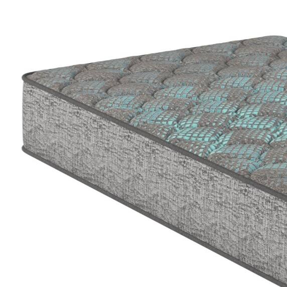 Alt View 1. TinyHomie - Restonic Comfort Care 7in Foam Core Mattress Medium Comfort Full - Grey and Blue.